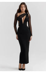 Davina Midi Dress - Black