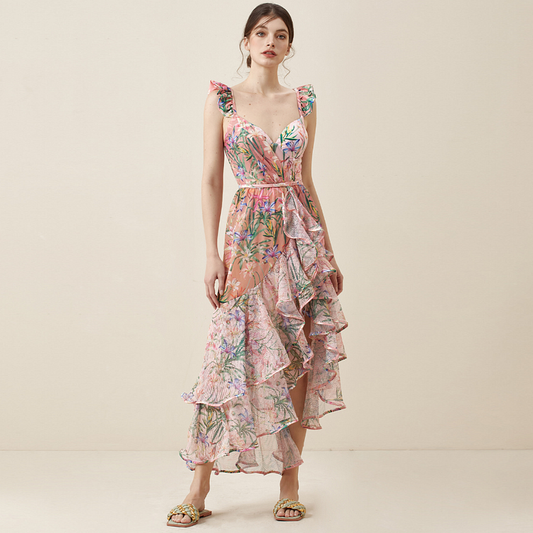 Pastel Tide Ruffle Set - Pink