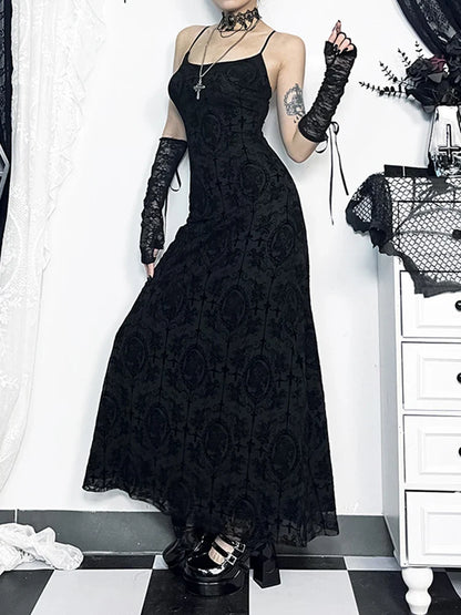 Velvet Bodycon Cami Vintage Spaghetti Party Club Sleeveless Camisole Strap Maxi Dress