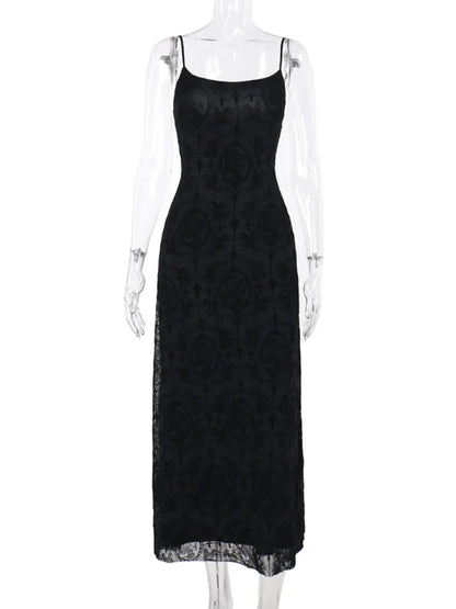 Velvet Bodycon Cami Vintage Spaghetti Party Club Sleeveless Camisole Strap Maxi Dress