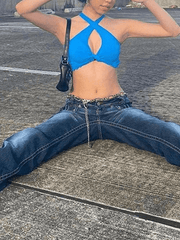 Low Rise Vintage Cargo Jeans