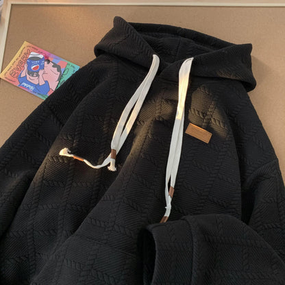 Korean Loose Fashion Solid Color Hoodie
