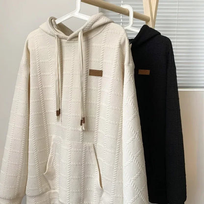 Korean Loose Fashion Solid Color Hoodie