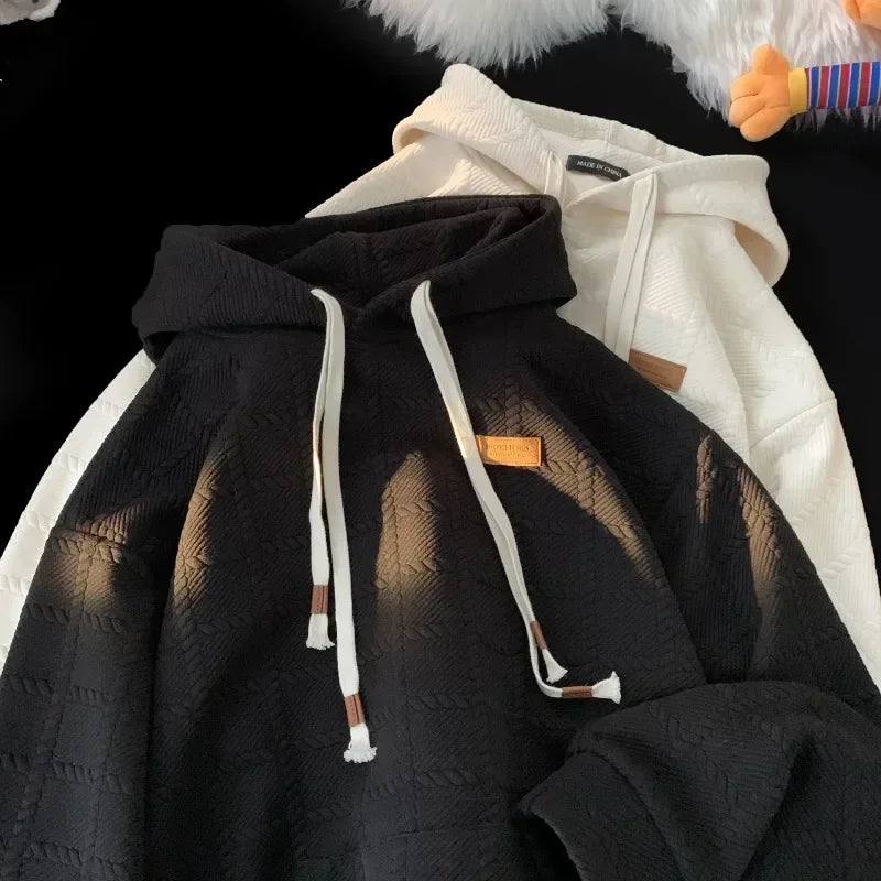Korean Loose Fashion Solid Color Hoodie