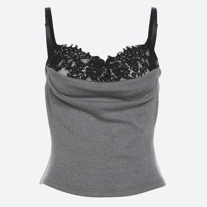 Lace Bra Layered Top