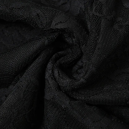 Lace Sheer Mini Dress