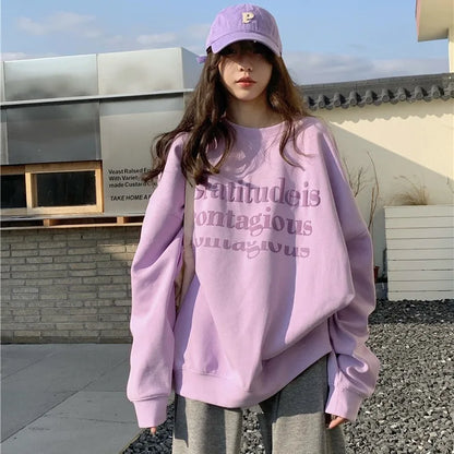 Fashion Thicken Stylish Loose Korean Hoodie