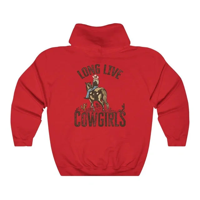Vintage Trendy Western Desert Cowgirl Hoodie