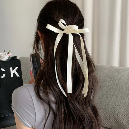 Ribbon Back Head Headdress - Christmas Hair Accessory Beige Accessories-L