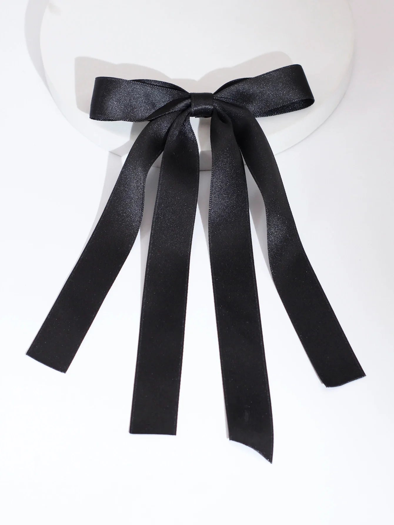 Ribbon Back Head Christmas Hair Accessory For Ladies Black Accessories-L
