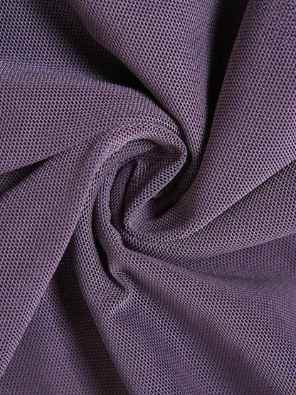 Mesh Ruffled Strapless Mini Dress