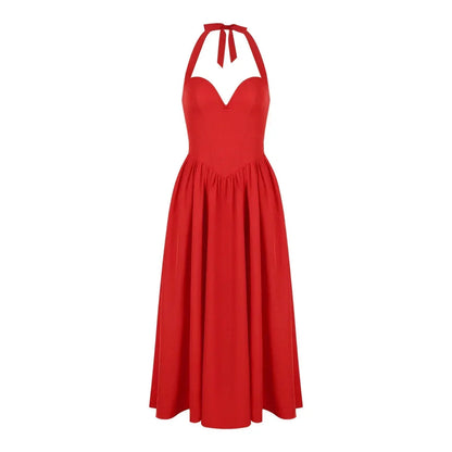 Elegant Fit and Flare Christmas Party Dress