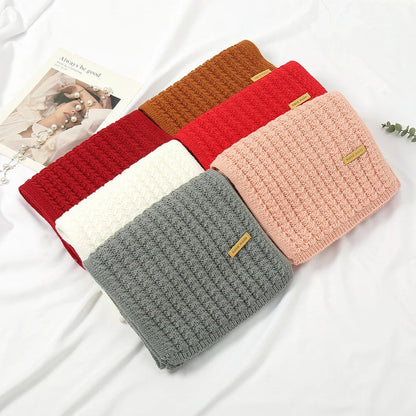 Thick Knitted Cashmere Lady Korean Style Winter Scarf Scarfs-L