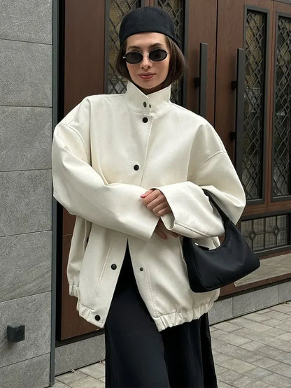 Chic Casual Versatile Fashion Elegant Loose Bomber Jacket