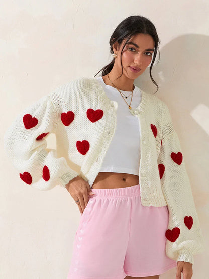 Autumn Sweater 3D Bow Cardigan White3 / S Cardigan-241208