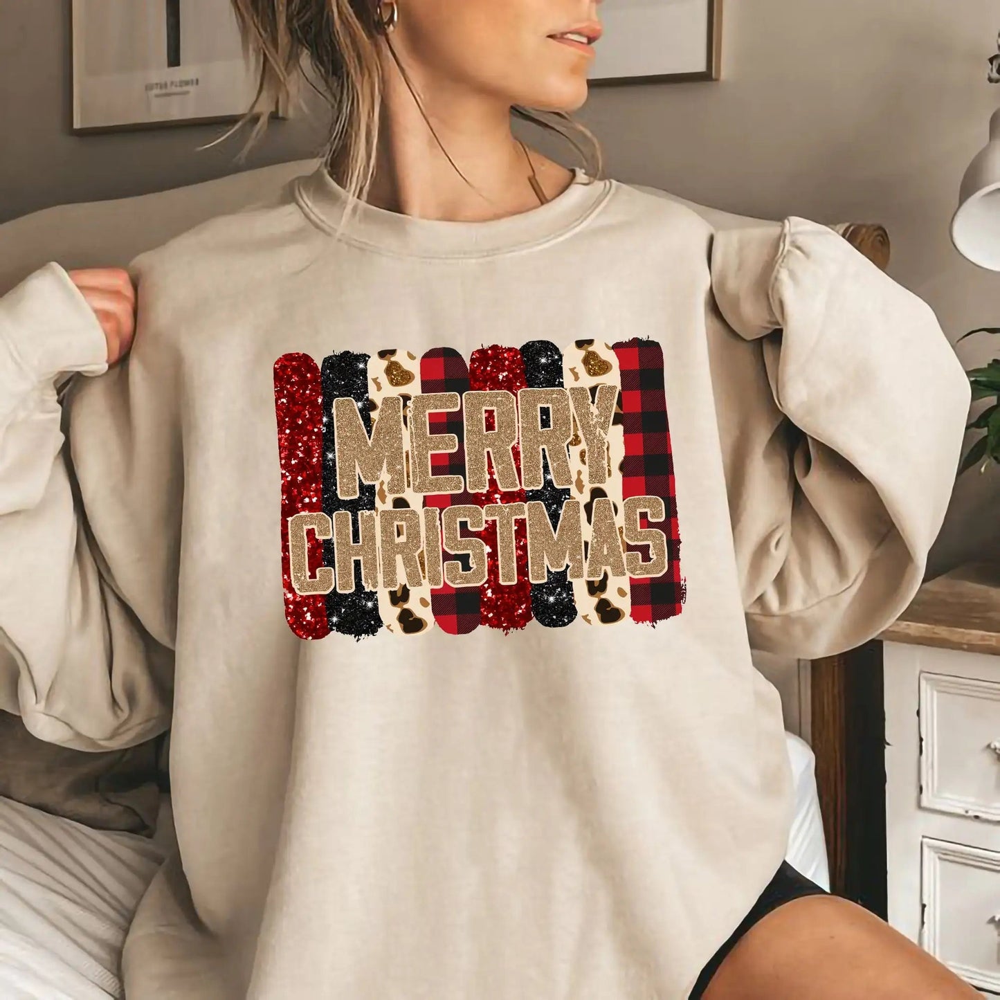 Retro Simplicity Winter Christmas Hoodie for Women