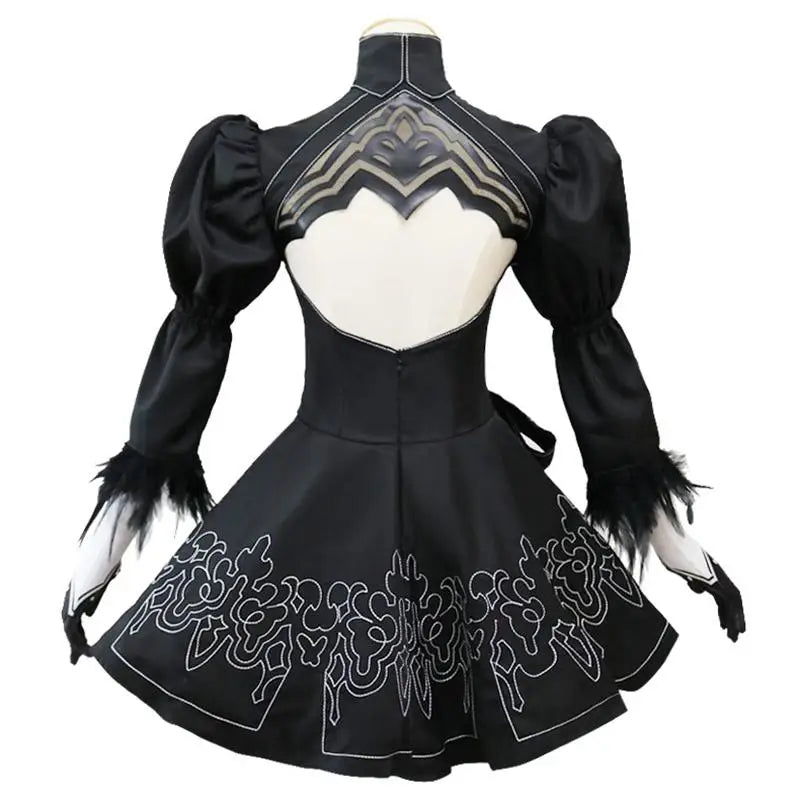 Nier Automata Yorha 2B Cosplay Women Fancy Halloween Party Costume