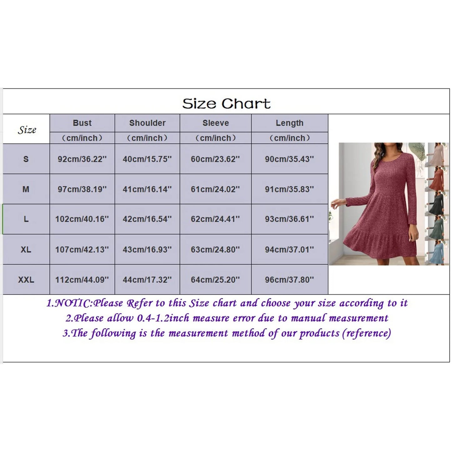 JuliaFashion - O-Neck Soild Knitted For 2024 Autumn And Winter New Long Sleeve Loose A Line Female Casual Party Vestidos Dress