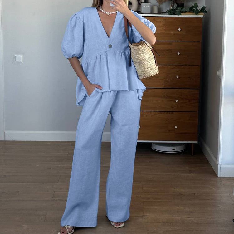 Marinda Co-ord Set - Blue