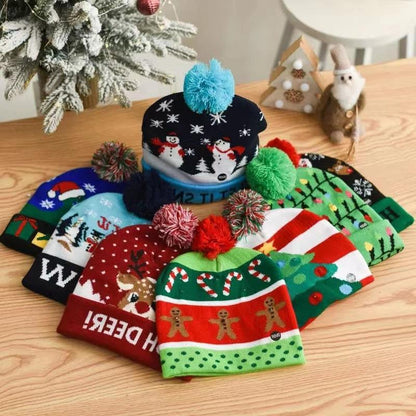 LED Light Up Knit Christmas Hat