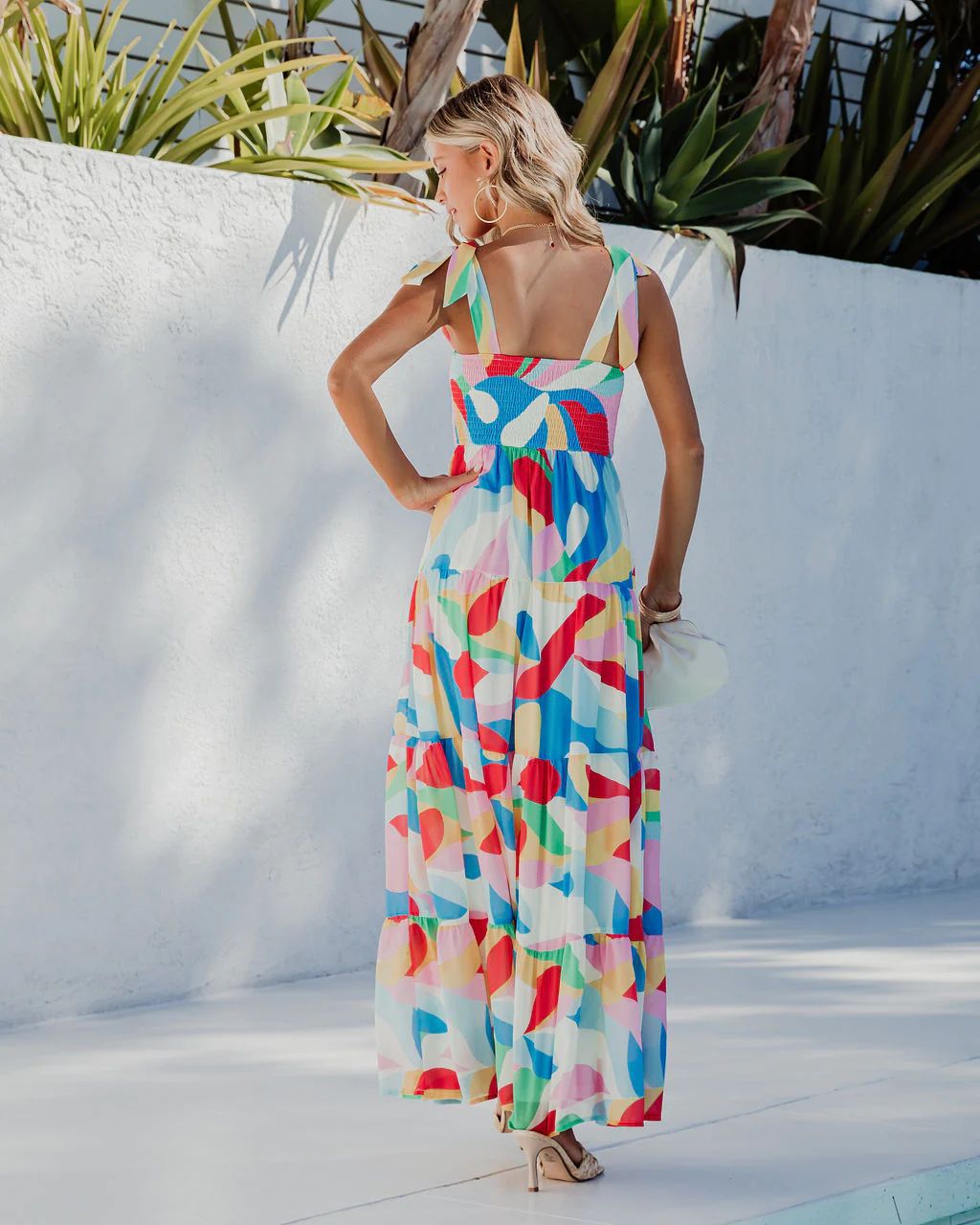 Elegant Floral Large Swing Strap Dress