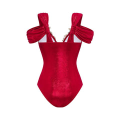 Coastal Chic Swimsuit  - Red