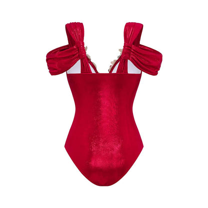 Coastal Chic Swimsuit Set - Red