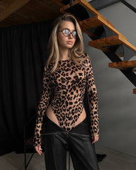 Safari Bodysuit - Brown