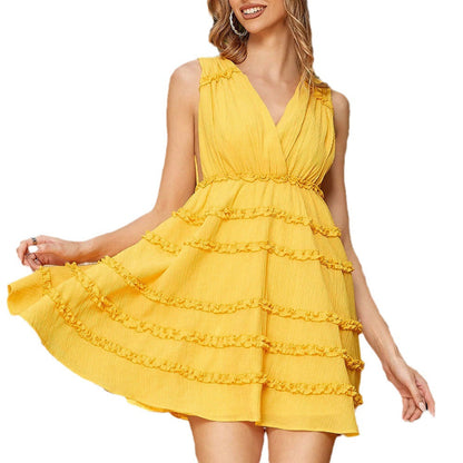 Deep V Plunge Gentle Girlfriends Slip Dress