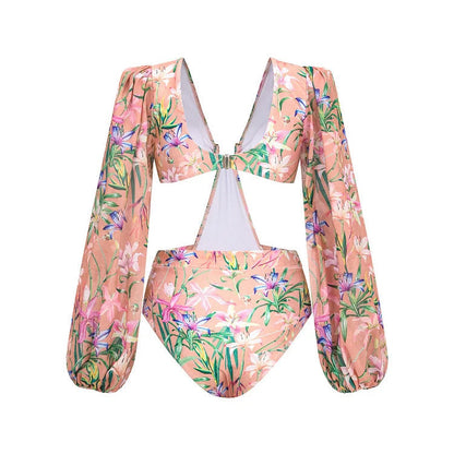 Pastel Tide Monokini  - Pink