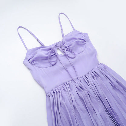 Wisteria Midi Dress - Purple
