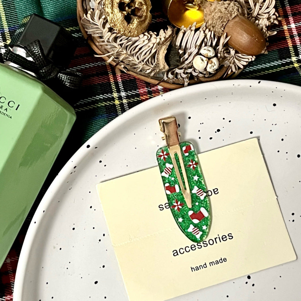 Christmas Seamless Side Hair Duck Bill Hair Accessory