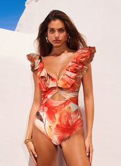 Citrine Swimsuit Set - Orange