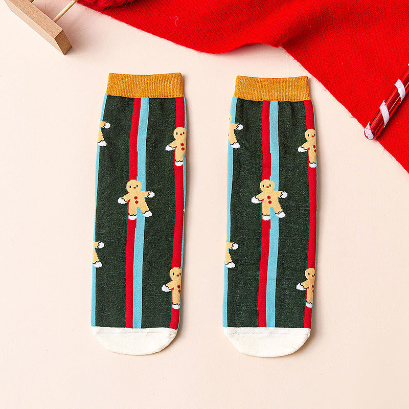 Mid Calf Casual Christmas Socks