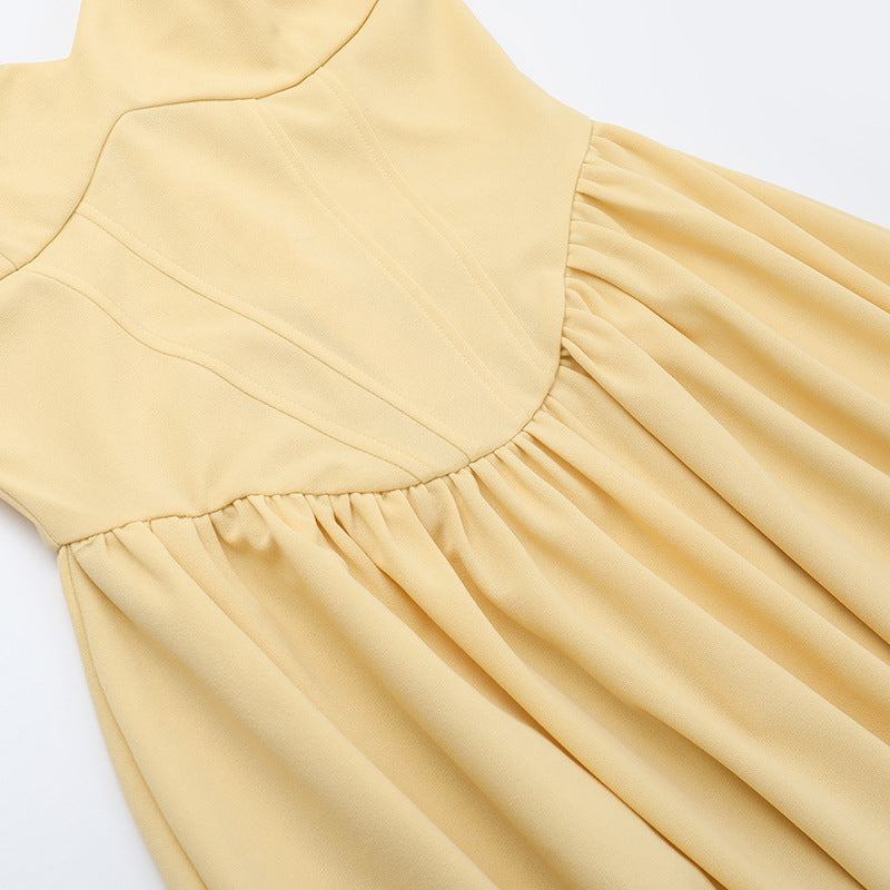 Sampson Midi Dress - Yellow