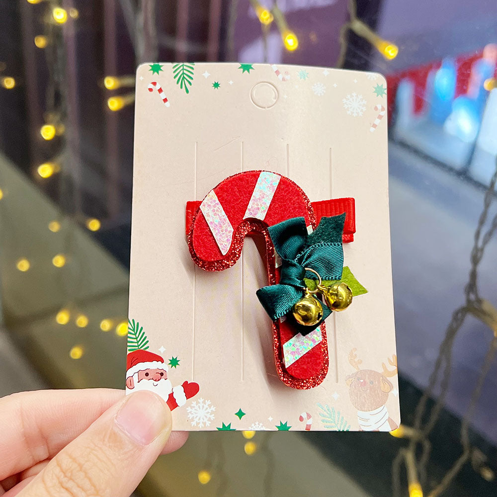 Christmas Cartoon Sparkle Clip Hair Accessory