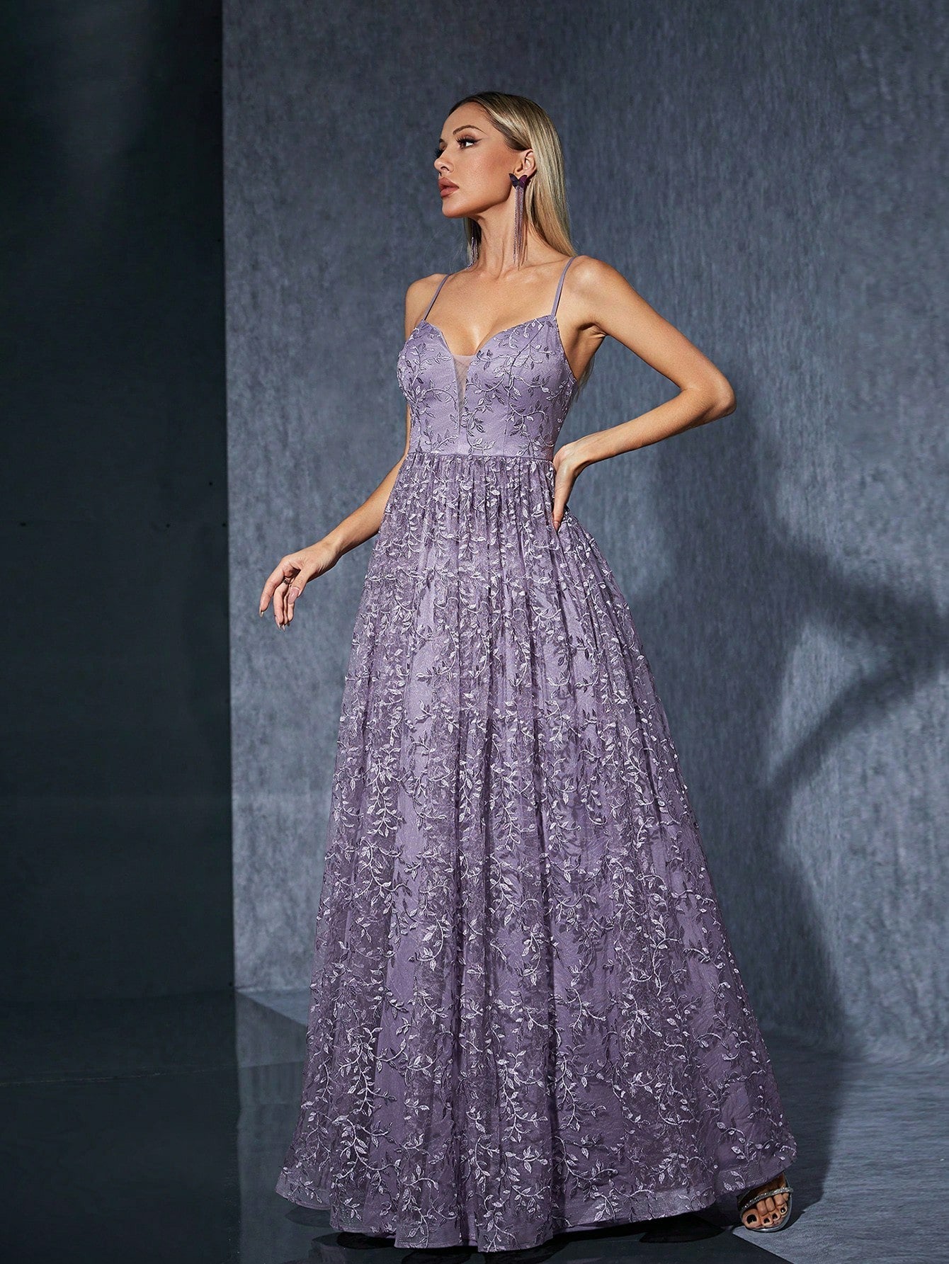 Sling Dress Girlfriends Bridesmaid Dress Annual Meeting Performance Chorus Dress Large Dress Embroidered