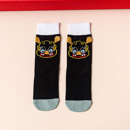 Mid Calf Casual Christmas Socks