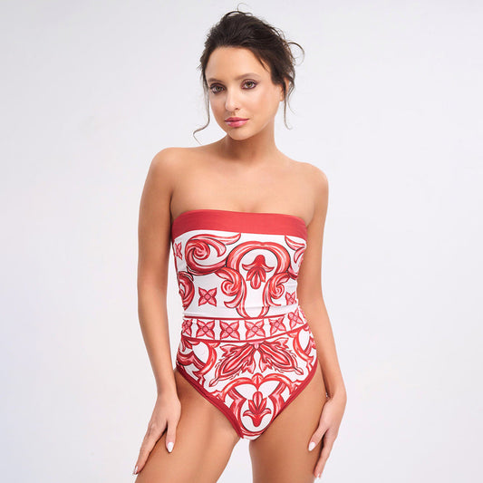 Seaside Rouge Swimsuit  - Red