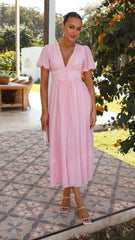 Lyara Midi Dress - Pink