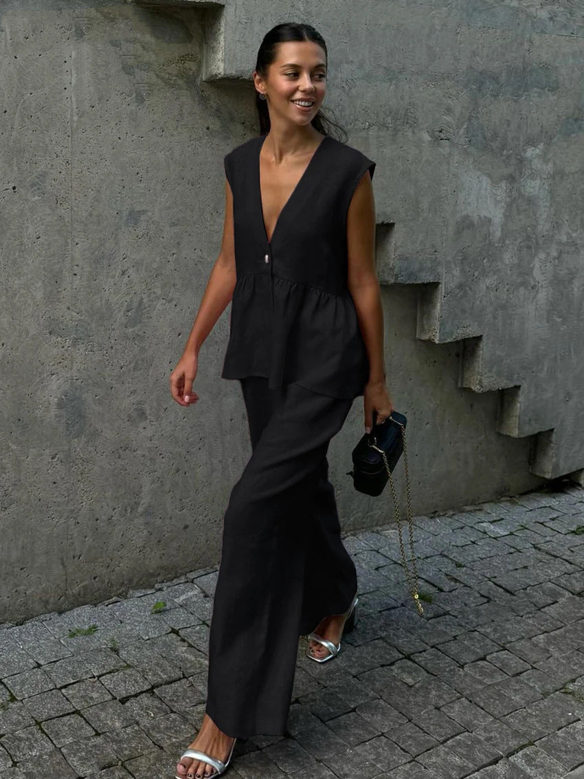 Newhart Co-Ord Set-Black