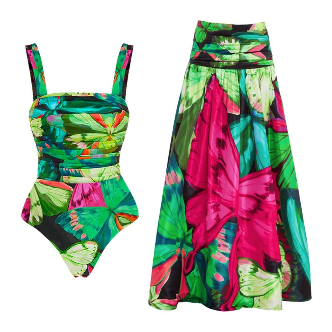 Verde Swimsuit Set  - Green