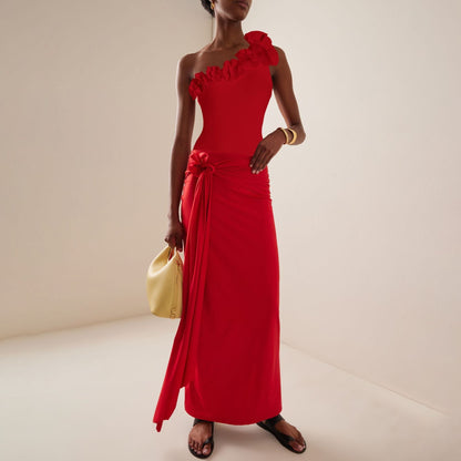 Lava Swimsuit Set - Red