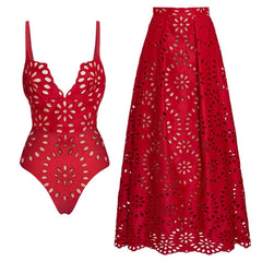 Vyxen Swimsuit Set - Red