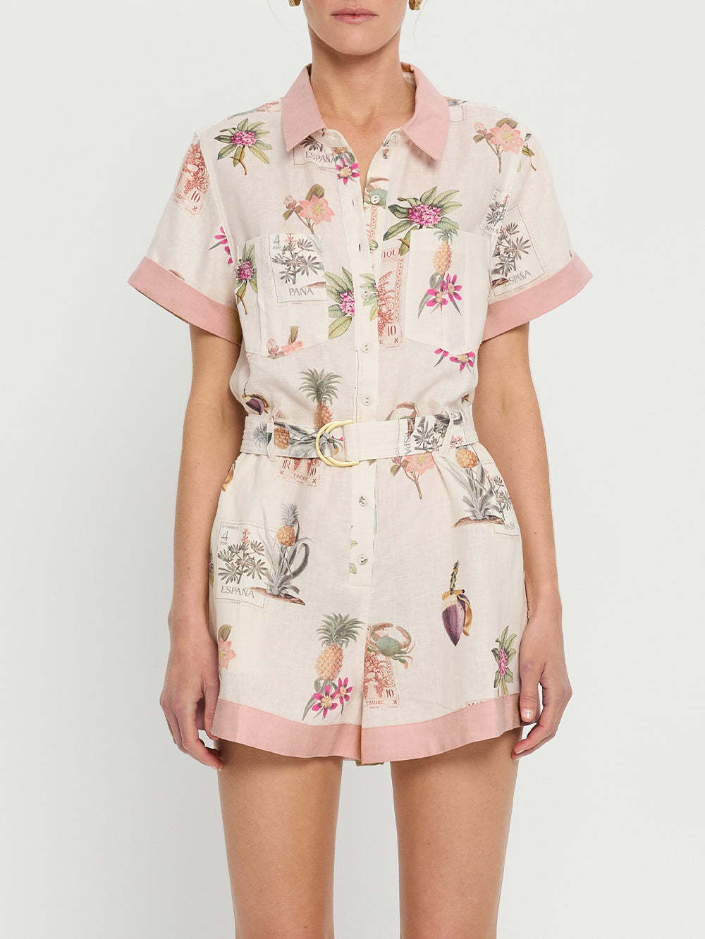 Cole Romper - Pink