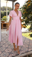Lyara Midi Dress - Pink