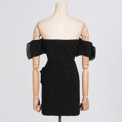 Socialite Stitching High Grade Floral Tube Dress