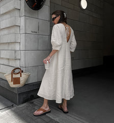 Gemini Rising Dress - Off White