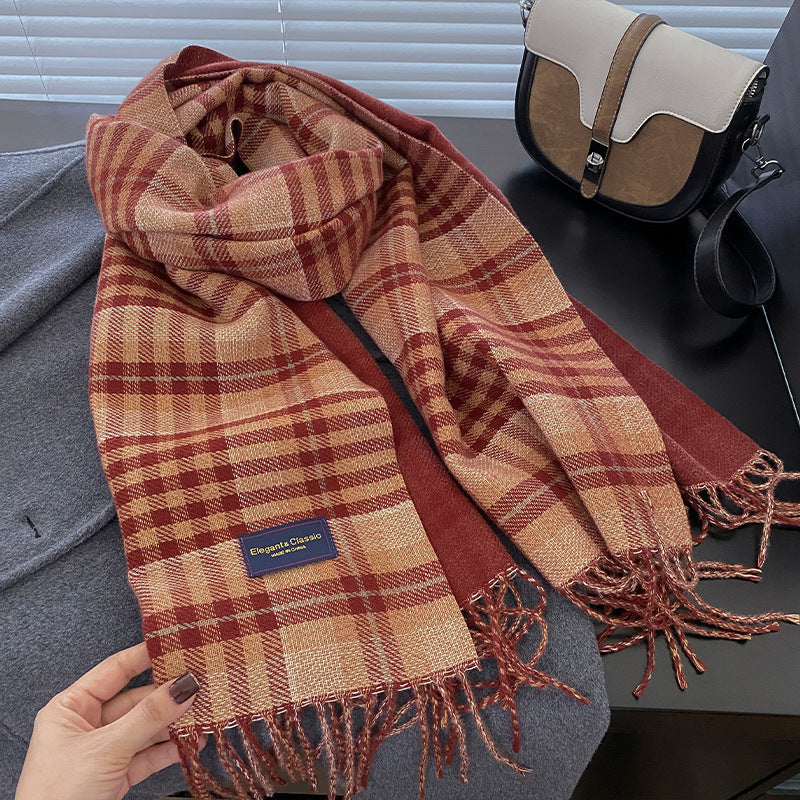 Premium Classic Plaid Christmas Scarf
