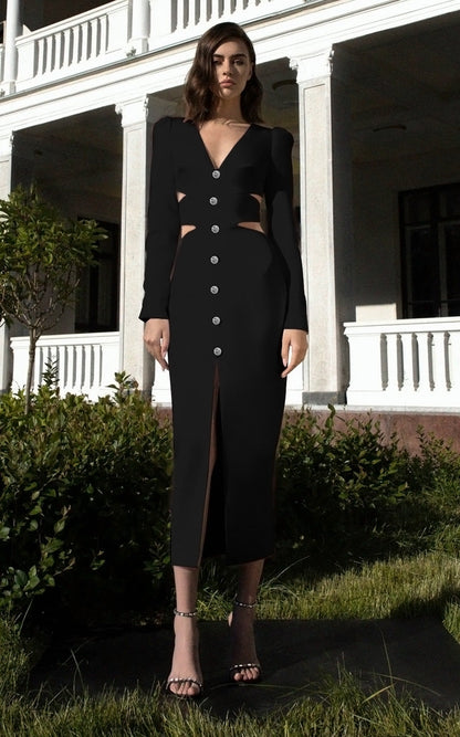 White French Slimming High Grade Retro Dress Knitted Slim Fit Wear Summer